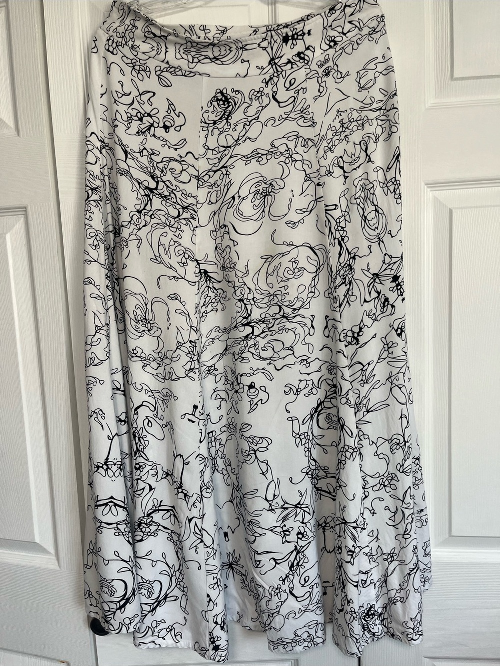 Soft Surroundings Black and White Skater Skirt